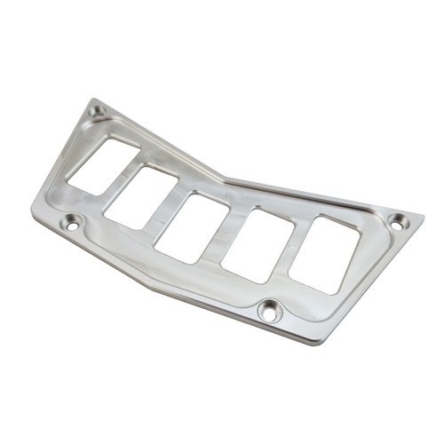 thumbnail interactive-video image 1 of 5 Gang Rocker Toggle Switch Panel Plate For Polaris RZR 800 900 XP 570 UTV Dash 1 of 2