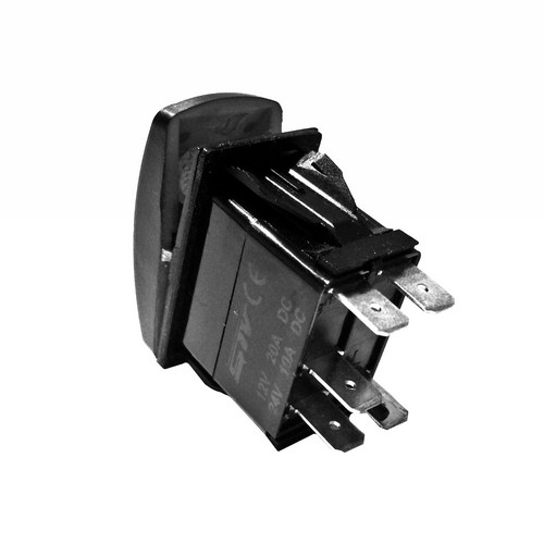 Blue STVMotorsports 5 Pin Laser Rocker Switch Lighted Whip On/Off LED Light 12V 20A Automotive UTV ATV 