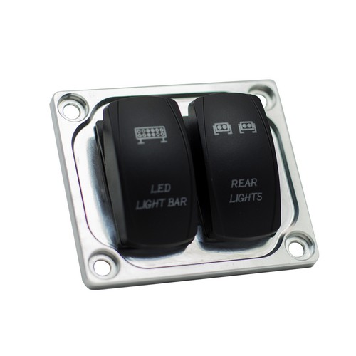 Universal Switch Dash Panel with 2 Rocker Switch Slots - STV ...