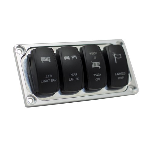 Universal Switch Dash Panel with 4 Rocker Switch Slots - STV ...